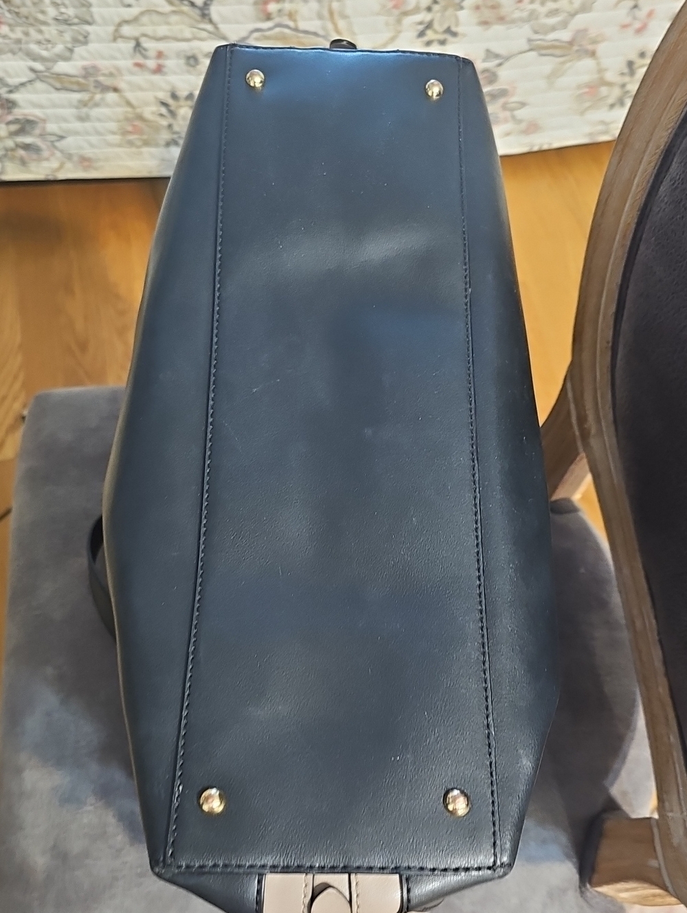 Ralph Lauren Guilford Tote Bag Black And Taupe - Picture 8 of 11